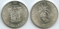 5 Balboas Silber 1972 Panama GS667 - Asentamiento Campesino FAO Peasant Settlements Fast unzirkuiert
