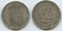 Italien Neapel und Sizilien 120 Grana (Piaster) Silber GS493 - Ferdinando II. 1830-1859 Kingdom of the Two Sicilies Italian States -