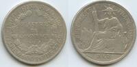 Französisch Indochina 1 Piastre Silber H1027 - French Indochina -