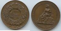 Bronzemedaille Industrieausstellung 1844 Brandenburg-Preußen Berlin M#7239 - Germania Eisenbahn - Friedrich Wilhelm IV. 1840-1861 Sehr Schön - Vo...
