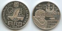 20 Euro Silbermedaille 1996 Niederlande Königreich G12136 - Willem Barentsz Nova Zembla 1597 - Segelschiff Eisbär Vorzüglich - Unzirkuliert