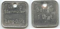Deutschland Bundesrepublik Hessen Brotmarke Gut für 1 Brot Wertmarke G11328 - Ludwig Steinmüller Lang-Göns Ldkr. Gießen Bäckerei -