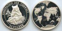 Silbermedaille nd. Deutschland PA063 - Pandabär - Faszination der Tierwelt Polierte Platte