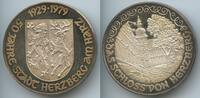 Deutschland Niedersachsen Große Silbermedaille GX296 - 50 Jahre Herzberg am Harz 1929-1979 - Schloss von Herzberg -