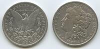 Vereinigten Staaten von Amerika Morgan Dollar Silber 1890 O New Orleans M#8078 - USA Adler Liberty United States Sehr Schön +