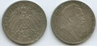 Deutsches Reich Kaiserreich Bayern 3 Mark Silber S0550 - 90. Geburtstag Prinzregent Luitpold 1821-1911 Germany Bavaria -
