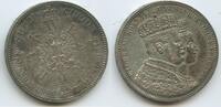 Deutsches Reich Kaiserreich Preussen 1 Krönungstaler Silber S0573 - Krönung von Kaiser Wilhelm I. und Augusta -