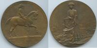 Österreich Kaiserreich Bosnien-Herzegowina Große Bronzegussmedaille M#0236 - Auf den Besuch von Kaiser Franz Joseph in Bosnien und Herzegowina -