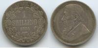 Südafrika Zuid Afrikaansche Republiek 1 Shilling Silber M#6822 - Paul Krüger South Africa ZAR -