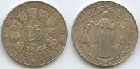 Österreich Wien 25 Schilling Silber M#6615 - Wiedereröffnung Burgtheater Bundestheater -