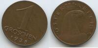 Österreich 1 Groschen G4129 - Adler RARES JAHR 1.Republik Austria -
