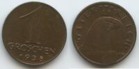 Österreich 1 Groschen G4130 - Adler RARES JAHR 1.Republik Austria -