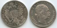 Österreich Kaiserreich 1 Florin (Fl, Gulden) Silber M#8295 - Kaiser Franz Joseph. 1848-1916 Austria -