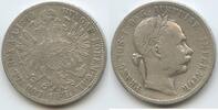 Österreich Kaiserreich 1 Florin (Fl, Gulden) Silber M#8298 - Kaiser Franz Joseph. 1848-1916 Austria -