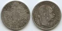 Österreich Kaiserreich 1 Florin (Fl, Gulden) Silber M#8300 - Kaiser Franz Joseph. 1848-1916 Austria -