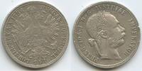 Österreich Kaiserreich 1 Florin (Fl, Gulden) Silber M#8301 - Kaiser Franz Joseph. 1848-1916 Austria -