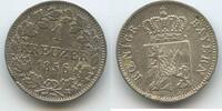 Bayern Königreich 1 Kreuzer Silber G14272 - Maximilian II. Joseph 1848-1864 -