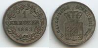 Bayern Königreich 1 Kreuzer Silber G14277 - Maximilian II. Joseph 1848-1864 -