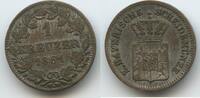 Bayern Königreich 1 Kreuzer Silber 1861 G14279 - Maximilian II. Joseph 1848-1864 Sehr schön