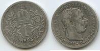 Österreich Kaiserreich 1 Corona (Krone) Silber G5784 - Kaiser Franz Joseph I. 1848-1916 Austria -