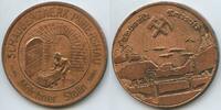 Kupfermedaille 1984 Deutschland Sachsen Pobershau-Marienberg GX013 - Schaubergwerk Pobershau - Molchner Stolln 1484-1984 Bergbau Vorzüglich, flec...
