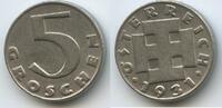Österreich 5 Groschen G12030 - Krückenkreuz 1.Republik 1918-1938 Austria -