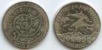 Griechenland Kreta Crete Greece Medaille Souvenir G11077 - Knossos Dolphin Fresco Hellenic Heritage -