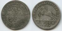 Braunschweig-Wolfenbüttel VI Mariengroschen (1/6 Taler) Silber M#5985 - Rudolf August 1666-1704 & Anton Ulrich 1685-1714 -