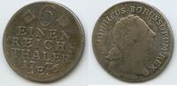 Brandenburg-Preußen ⅙ Reichsthaler Silber M#5986 - Friedrich II der Große 1740-1786 German states -