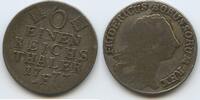 Brandenburg-Preußen ⅙ Reichsthaler Silber M#5989 - Friedrich II der Große 1740-1786 German states -