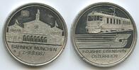 Österreich - Deutschland Bayern Medaille M037 - Bahnhof München - 150 Jahre Eisenbahn in Österreich 1837-1987 -