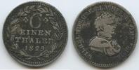 Hessen-Kassel ⅙ Taler Silber M#6006 - Wilhelm II. 1821-1847 German states -