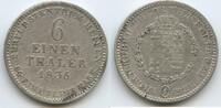 Hessen-Kassel ⅙ Taler Silber M#6007 - Wilhelm II. 1821-1847 German states -