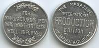 Großbritannien Norwich, Norfolk County, England Werbemedaille, Wertmarke Jeton Token G10944 - The Magazine International Production Edition of Manufacturing -