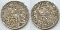 Un Sol Silber 1935 Peru M#5624 - Lima Liberty Vorzüglich