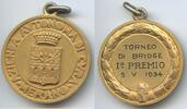 Italien Silbermedaille vergoldet M#7332 - Azienda Autonoma Di Cura Merano - Torneo de Bridge -