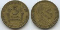 Guinea Republik 5 Francs Guinéens G11744 - Work-Justice-Solidarity 2. Oktober 1958 -