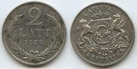 Lettland 2 Lati Silber M#3003 - Latvia Latvijas Republika -