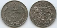 Lettland 2 Lati Silber M#3019 - Latvia Latvijas Republika -
