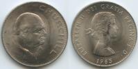 Großbritannien Great Britain United Kingdom One Crown (1 Crown) G0707 - Death of Sir Winston Churchill - Queen Elisabeth II. -