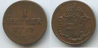 RDR Vorderösterreich Österreich 1 Heller G5044 - Burgau Maria Theresia 1740-1780 -