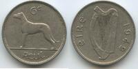 Irland 6 Pence (6 Pingin / 1 Reul) G7781 - Hund Ireland Éire -