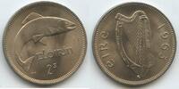 Irland Republik 2 Shillings (2 Scillingí = 1 Flóirin) G7788 - Lachs Fisch Salmon - Ireland Republic Éire -