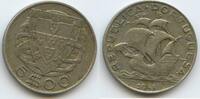 Portugal 5 Escudos Silber H0789 - Segelschiff Sail-Ship Republica Portuguesa -
