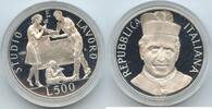 Italien Republik 500 Lire Silber G7639 - RAR Don Bosco Italy -