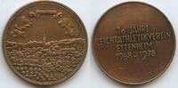 Deutschland Baden-Württemberg Bronzemedaille M#5746 - 10 Jahre Leichtathletikverein Ettenheim 1968-1978 -