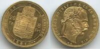 Ungarn Kaiserreich 8 Forint (20 Francs) Gold M#5458 - Franz Joseph I. Hungary Österreich Austria -