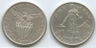 Philippinen 1 Peso Silber GS1294 - U.S.Administration Philippines - Vulkan Mt. Mayon -