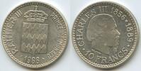 10 Francs Silber 1966 Monaco GS290 - Accession of Charles III. - Prince Rainier III. 1949-2005 Vorzüglich - Unzirkuliert