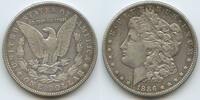 Morgan Dollar Silber 1886 Philadelphia Vereinigten Staaten von Amerika M#8077 - USA Adler Liberty United States Sehr Schön +